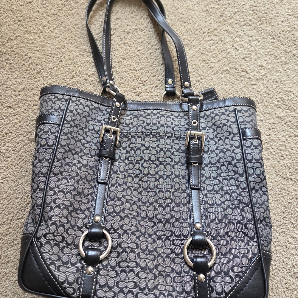 Stylish Black and Gray Tote Bag